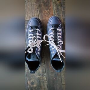 Converse All Sport Black Combat Boots with White Laces